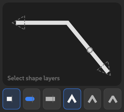 Butthead in a half-width slot with the sample above six compact cap and join icons.