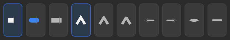 A short Butthead slot showing all ten controls in one row.
