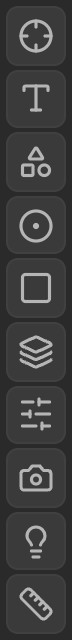Picky in dock-strip mode, collapsed to a single icon column.