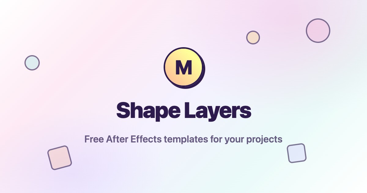 Shape Layers Templates | Motion Fun